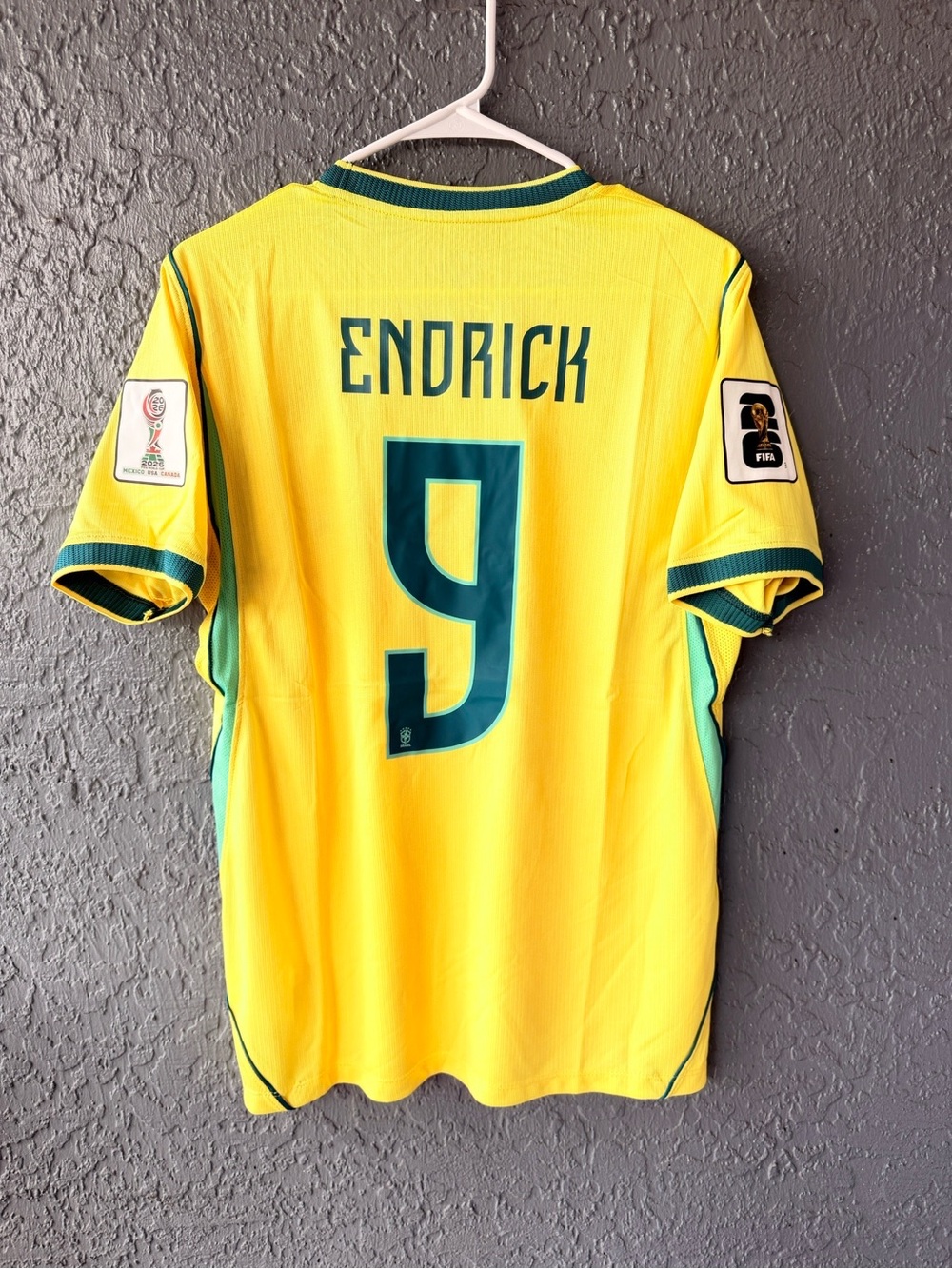 Brazil Endrick Jersey Yellow 2026 Men
